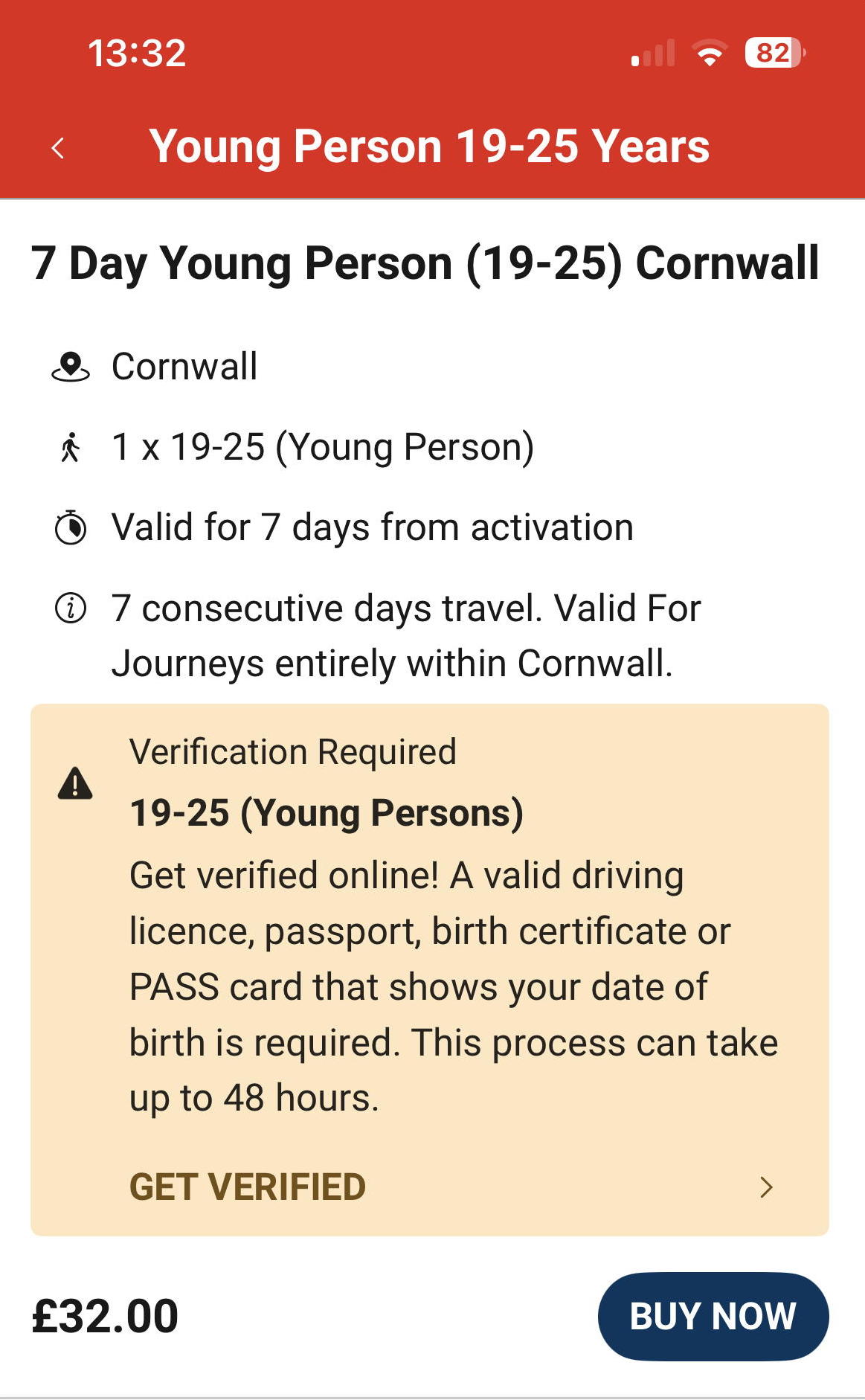 19 25year 7day ticket