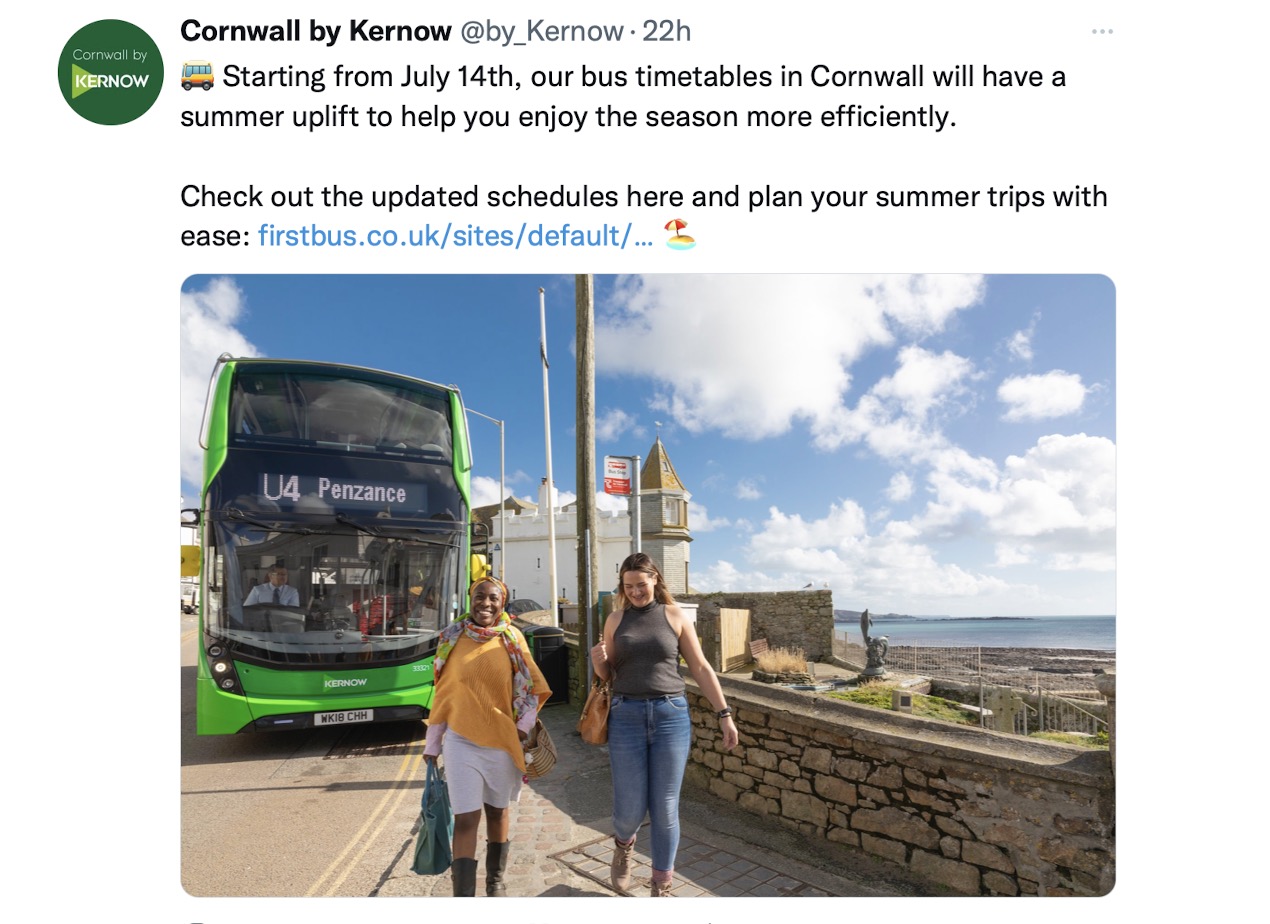 First Twitter new timetables